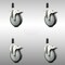 Service Caster 5 Inch 316SS Thermoplastic Rubber Swivel 1-1/8 Inch Stem Caster Set Lock Brake SCC-SS316TTLEX20S514-TPRB-118-4 - alternate 2